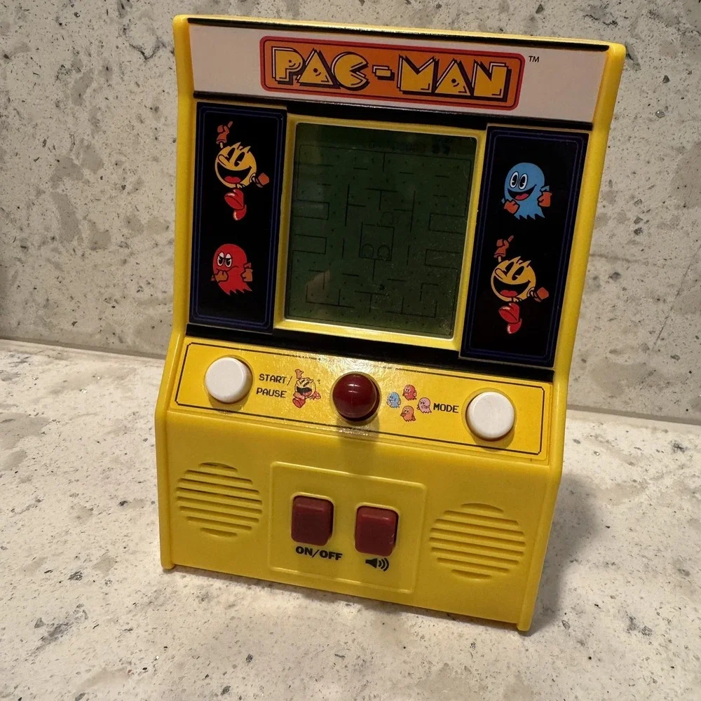 Vintage Mini Pac-Man Handheld Arcade Game Machine Bandai Namco 09521